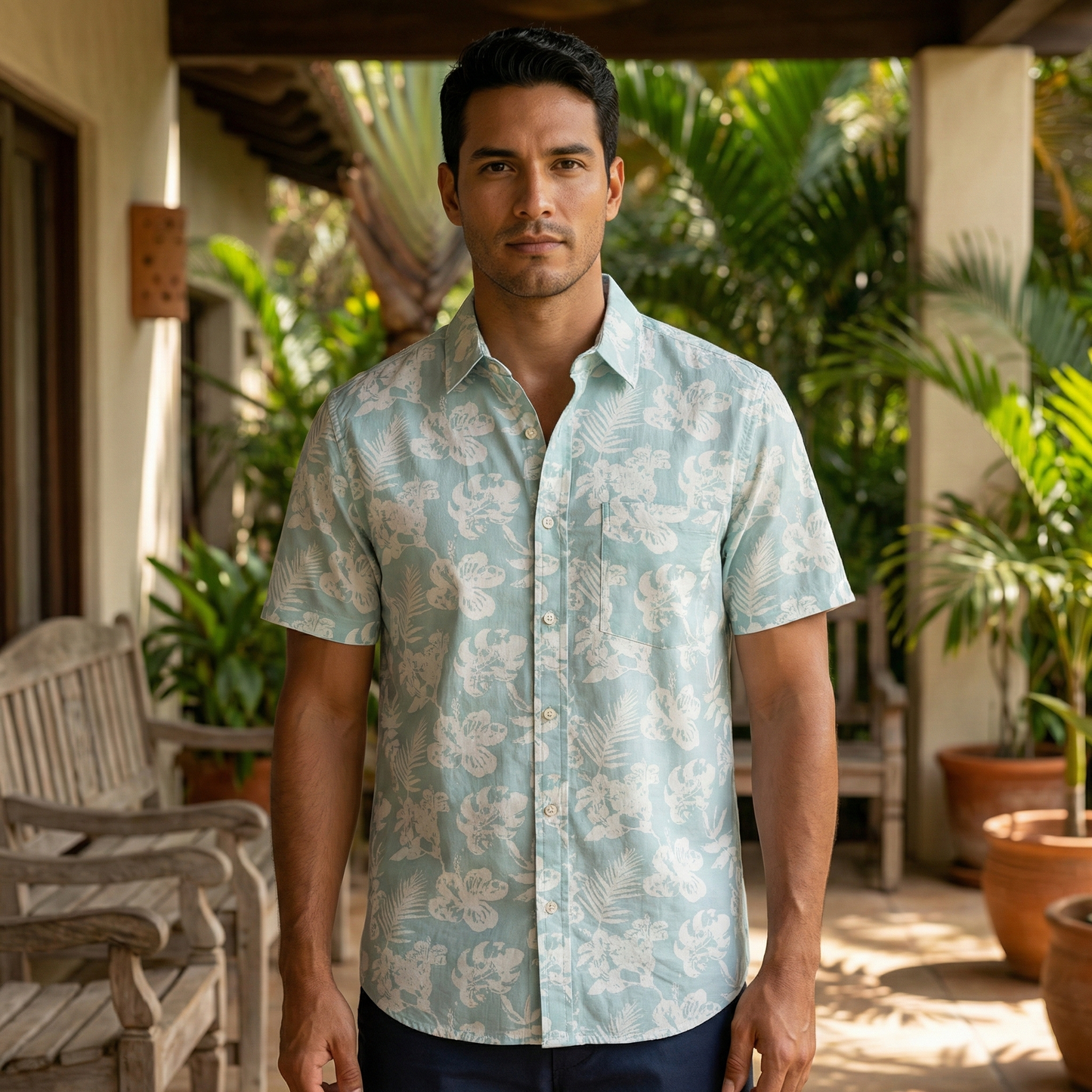 Camisa Manga Corta - Flowers - Chaps