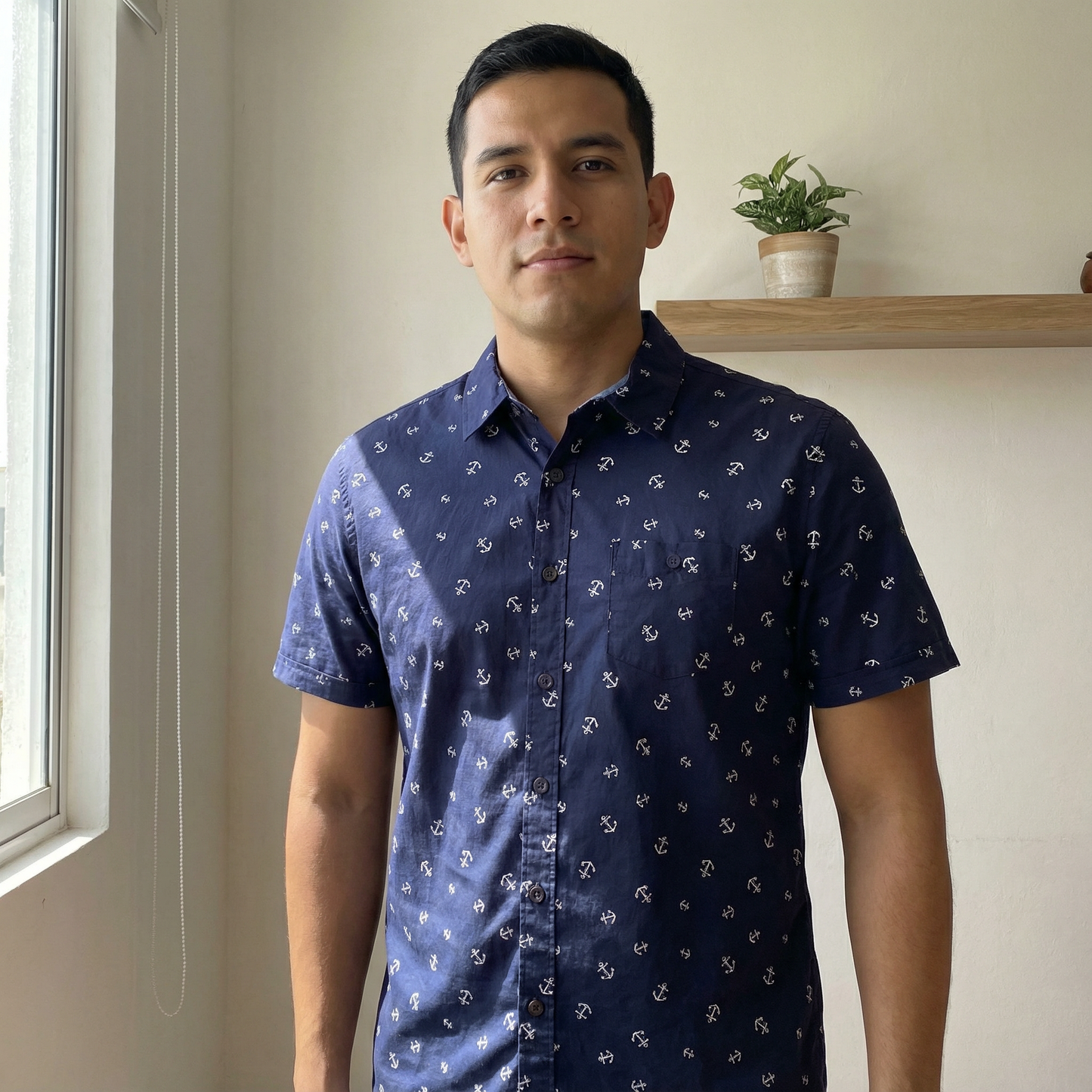 Camisa Manga Corta - Anclas - Weatherproof Vintage