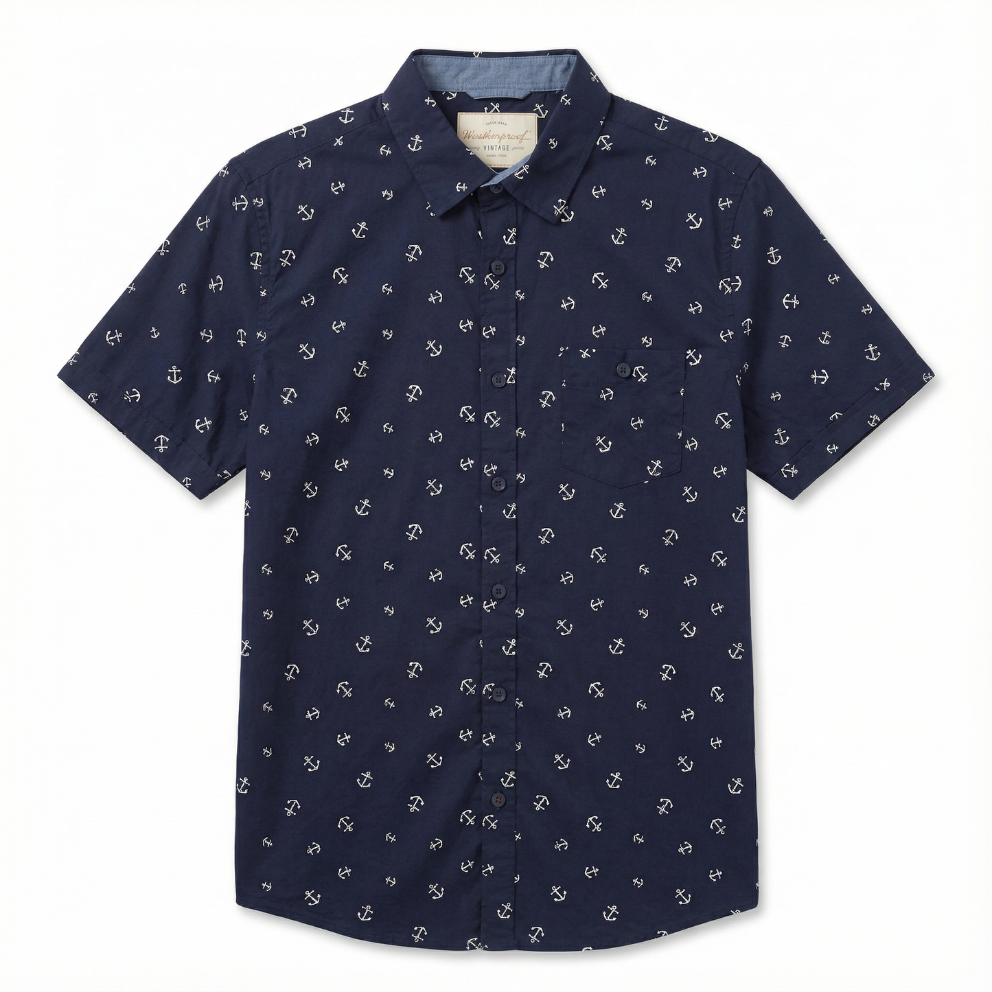 Camisa Manga Corta - Anclas - Weatherproof Vintage